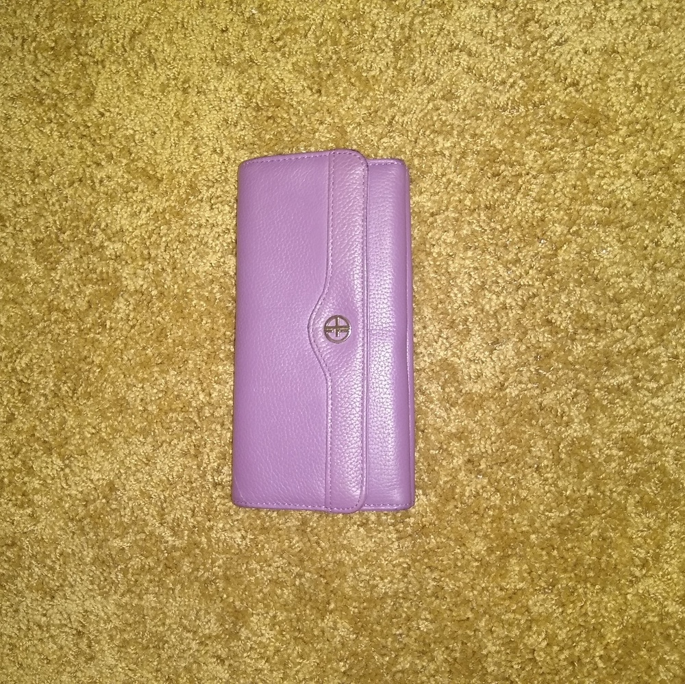 🔥Purple Leather Giani Bernini Wallet🔥